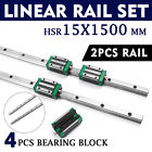 2xhgh15-1500mm Protechfactory Linear Guideway Rail Square Type Block For 800995744428