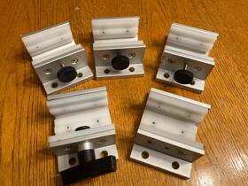 6525 80/20 15 Series Slot Mount Double Flange Aluminum Linear Bearing Lot Of 5 6525 80/20 15 Series Slot Mount Double Flange Aluminum Linear Bearing Lot Of 5
