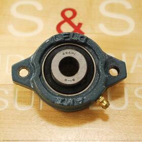 Lfl3 Ami Bearings Inc. 2 Bolt Flange With Asahi B1-8 1/2 Inch Ball Bearing Insert - Used Lfl3 Ami Bearings Inc. 2 Bolt Flange With Asahi B1-8 1/2 Inch Ball Bearing Insert - Used
