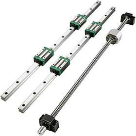 Bestequip 768558099104 Linear Guide Rail 2pcs Hgr20-500mm Slide With 1pcs Rm1605-500mm B