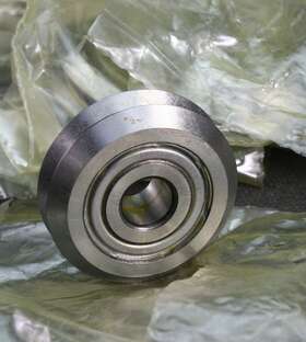 Bishop Wisecarver W3 Size 3 One 1 Dualvee Shielded Guide Wheel Switzerland New