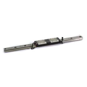 R044381301 Bosch Rexroth Lot Of 2 Miniature Runner Block With 9 3/4 Inch Linear Rail