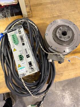 Ax4022ts-dm04-eb-p3-s-u6 Ckd Absodex Model Rotation Actuator W Cable/controller Ax4022ts-dm04-eb-p3-s-u6 Ckd Absodex Model Rotation Actuator W Cable/controller