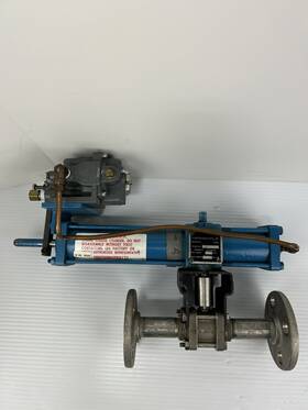 12372-74n Contromatics 200srp60 Pneumatic Actuator With Moore 12372-74n/21ue Valve Positoner