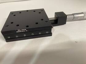 1201-x Deltron Del-tron 1201 Precision Linear Translation Stage With Micrometer /- 0.5 Inch Range 1201-x Deltron Del-tron 1201 Precision Linear Translation Stage With Micrometer /- 0.5 Inch Range