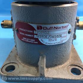 Dm9806 Duff Norton Um9806/dm9806 Upright Worm Gear Actuator Usip