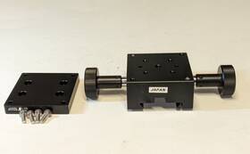 56-794 Edmund Optics Two Knob Stage / Carrier For Long Travel Rack And Pinion Track 56794