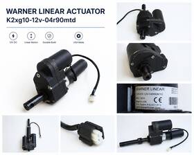Electric K2xg10-12v-04r90mtd Warner Linear Actuator 12v Dc -made In Usa