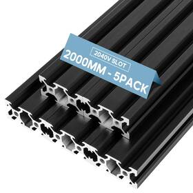 2040 Fahkns 840366402847 5pcs V Slot Aluminum Extrusion European Standard 2000mm Length Anodized 2040 Fahkns 840366402847 5pcs V Slot Aluminum Extrusion European Standard 2000mm Length Anodized