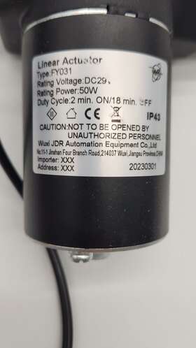 Fy031dc29 Fy031 Linear Actuator 50w Input Dc 29v Voltage