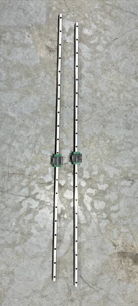 Hgw15cch Hiwin Hgr15h Dual Rail System With 2x 15mm X 1175mm Rails Bearings