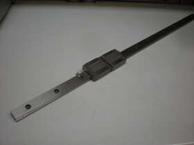 Lwl20b Iko Lot Of 2 Linear Bearing Blocks On A 26 Inch Long Guide Rail