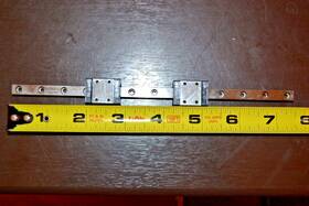 Lwl7 Iko Linear Bearing With 2 Carriages 7 1/2 Inch Long Rail Lwl7 Iko Linear Bearing With 2 Carriages 7 1/2 Inch Long Rail