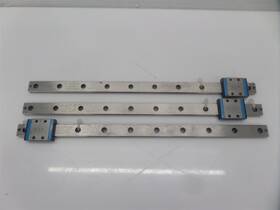 Lwlf14b Iko Mlf14 Lot Of 3 Linear Guide Blocks And 3x Rails