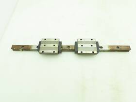 2-block Ina V2.54 Kwve-20 Linear Guide Rail Caged Ball Bearing Unit 450mm 17.75 Inch
