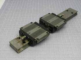 Kwve20wg3v2 Inaa Lot Of 2 Linear Bearing Blocks On A 13 In Rail T184931 Kwve20wg3v2 Inaa Lot Of 2 Linear Bearing Blocks On A 13 In Rail T184931