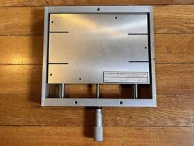 20-115 Lansing Research Corporation Vintage Linear Translation Stage Starrett Micrometer