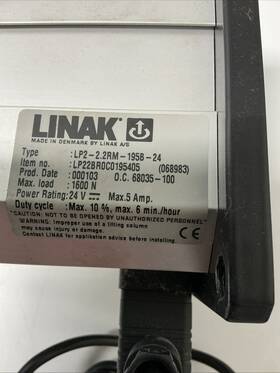 Linak Rm-195b-24 Lp2-2.2rm-195b-24/lp22br0c0195405 Electric Lifting Column. Z-721s