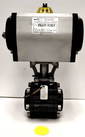 Mt36.da.f07-f10.ch22.ht Max-air Rotary Rack And Pinion Actuator With Ball Valve