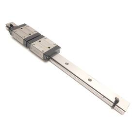 Ssebnz16 Misumi Linear Guide Rail With 2x Blocks 9in Length