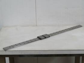 T185265 Nsk Le155 Lot Of 2 Linear Bearing Blocks On A 37 In Rail
