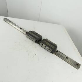 Yh3952 Okuma Thk 55mm Wide Linear Guide Rail And Bearing Blocks 1260mm Oal