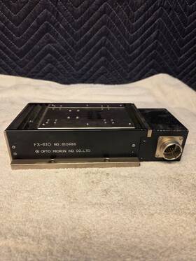 610488 Opto Micron Fx-610 Motorized Linear Positioner Stage Slide Guide Bearing