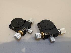 Ksp-256 Optosigma 25mm Diameter Rotary Stage Excellent Condition Set Of 2