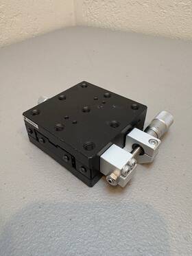 Tadc-401s Optosigma 40x40mm Ball Bearing X-axis Stage With Side Micrometer