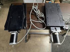 1p02elh Parker Pair Of Linear Slides 8 Inch Stroke 50 1 Turns/inch Plus Motors
