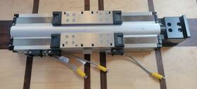 404150xrmsd2h1l6c1m9e1b1r1p1 Parker 404150xrms Linear Actuator Ballscrew Positioner Stage 150mm Nema 23