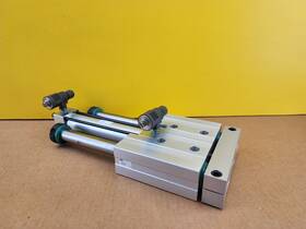 As-bj-db-l10-h4 Phd Sed25 X 6 Thruster Pneumatic Slide With 2 Smc Asv510f 3/8 Inch