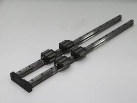 Msa20e-n Pmi Msa20r-n Pair Of Linear Rail Guides W 4 Bearings