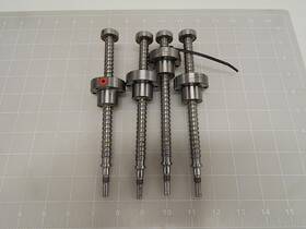 R153246013 Rexroth Lot Of 4 48317.095 Roller Screw Bearings With 9 Inch Rails