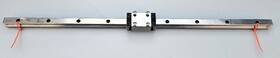 R162211424 Rexroth 17q04 7873 540mm Linear Slide Rail With 1 R010 Carriage