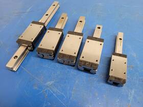 R16382320 Rexroth Bosch Linear 7210 Rail Guide 5 Rails Blocks
