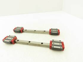Bmw15-a-g3-v1 Schneeberger Linear Guide Bearing 2-block Rail 15mm W 280mm Length Lot Of 2