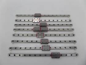 Mnn9-g3-sb Schneeberger Lot Of 9 Linear Guide Bearings With 8x Mn9-g3-v1 Vd4 Rails