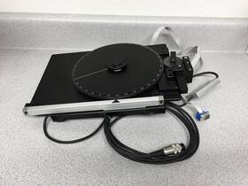 12-9068 Semprex 12-6638 Hard Disk Inspection 1 Um/.025 Deg Encoded Microscope Stage Euc