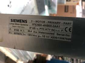 1fn3900-4wb00-00a1 Siemens 1fn3900-4wb00-0aa1 Linear Primary Motor