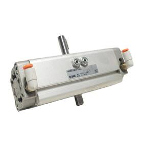 Ncdra1bw30-180z Smc Pneumatic Rotary Actuator Double Shaft 180 Rotation Angle