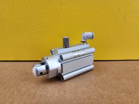 Rsqb32-20drz Smc Compact Stopper Cylinder Double Acting Roller Type