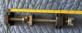 Btk1605va Thk Btk1605v Used Ground Ball Screw 10-1/2 Inch Along With Bk12 Bf12