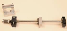 Sf0495 Thk Sx Ball Screw Assembly 10mm X 2mm Pitch 10.5 Inch / 8.5 Motion With Motor Bracket