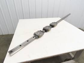 3-block Thk Srn45 Srn 45 Linear Bearing Lm Guide Rail 45mm X 2355mm 92.6 Inch L 3-block Thk Srn45 Srn 45 Linear Bearing Lm Guide Rail 45mm X 2355mm 92.6 Inch L