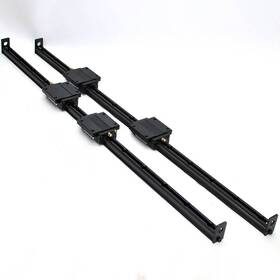 At20a Thomson 27-02 Lot Of 4 Linear Bearings With 2 30 Inch Lm Motion Guide Rails
