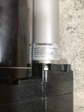 K2xep1.0g10-115v-18 Thomson Actuator B-track 115 Vac 1000 Lbf Read Descript