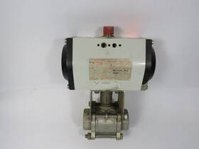 M.103.k4 Unitorq Actuator With 316 Steel Ball Valve Broken Handle As Is