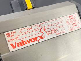 530163 Valworx Ap063 Pneumatic Actuator Valve Assembly - Preowned And Working