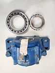 Split Plummer Block Housing With Bearing And Sleeve New Skf Open. Fixed Price $2999.99.
